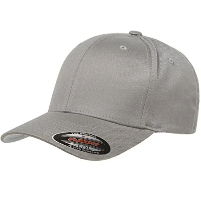 Abbildung von Flexfit Herren Men&#039;s Athletic Baseball Fitted Cap Taillierte Baseballkappe, Grau, L/XL