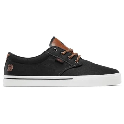 Abbildung von Etnies Jameson 2 ECO Skateschuh, Herren, Größe: 44, Navy/tan/white Lederimitat/textil