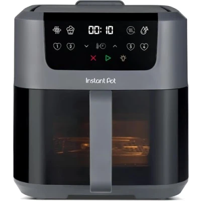 Abbildung von Instant Pot Vortex Compact Truffle Heißluftfritteuse 5 l Korb, Familiengröße, 4 in 1 Heißluftfrittieren, Dörren, Backen, Aufwärmen, Antihaftbeschichtung, Leicht zu reinigen, Spülmaschinenfest