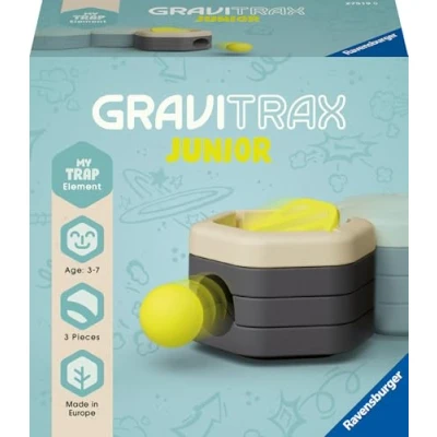Abbildung von Ravensburger GraviTrax Junior Element Trap Erweiterbare Kugelbahn für Kinder, Murmelbahn überwiegend aus nachwachsenden Rohstoffen mit Lern und Konstruktionsspielzeug ab 3 Jahren