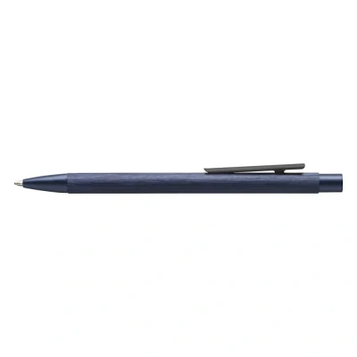 Abbildung von FABER CASTELL 146165 Kugelschreiber Neo Slim Aluminium, Minenstärke M, dunkelblau