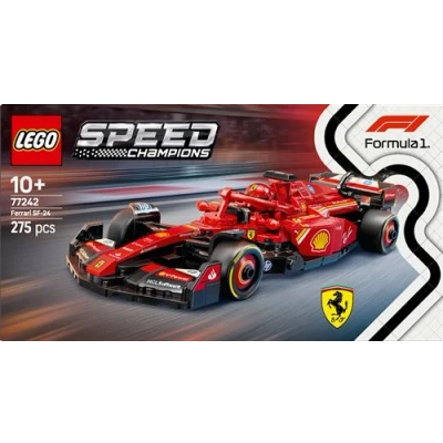 Abbildung von LEGO Speed Champions Ferrari SF 24 F1 Rennauto Spielzeug mit Formel 1 Minifigur zum Sammeln Bauset für Kinder Sammlerstück Geschenk Jungen &amp; Mädchen ab 10 Jahren oder erwachsene Fans 77242