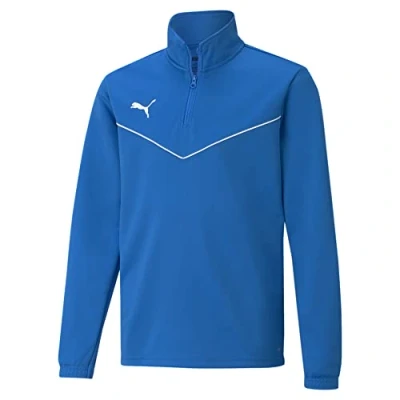 Abbildung von PUMA Jungen Teamrise 1/4 Zip Top Jr Sweatshirt, Electric Blue Lemonade, 164 EU