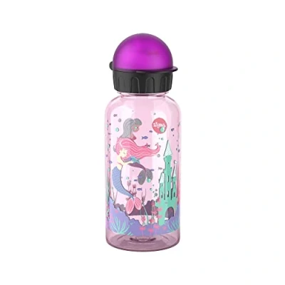 Abbildung von Emsa N30516 Kids Tritan Trinkflasche Fassungsvermögen: 0,4 Liter 100% sicher/praktisch/hygienisch/dicht/unbedenklich cleverer Trinkverschluss robust Design: Mermaids
