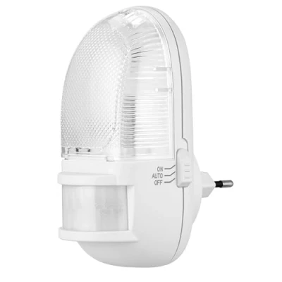 Abbildung von REV Nachtlicht Steckdosenlampe mit Bewegungsmelder, Erfassungsbereich 110 bis zu 5m, LED Steckdose, weiß