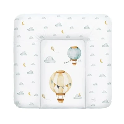 Abbildung von Ceba Baby® weiche Wickelauflage 75x72 cm Baby Wickelunterlage Wickeltischauflage für Junge und Mädchen Wasserdicht, abwaschbar OEKO TEX® Standard 100 Made in EU Luftballons