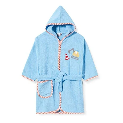 Abbildung von Playshoes Bagger Bademantel für Kinder, Größe: 122/128, Bleu