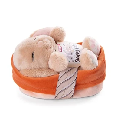 Abbildung von NICI Kuscheltier Hase karamell 12 cm Stofftier aus weichem Plüsch, niedliches Plüschtier im Körbchen zum Kuscheln und Spielen, für Kinder &amp; Erwachsene, 48708, tolle Geschenkidee