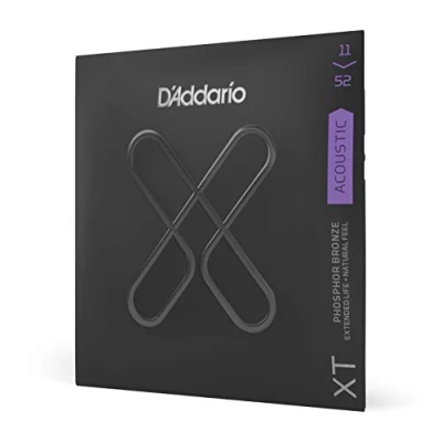 Abbildung von D&#039;Addario Gitarrensaiten Westerngitarre Akustikgitarre Premium beschichtete, langlebige Saiten für XTAPB1152 Phosphor Bronze Custom Light (11 52)