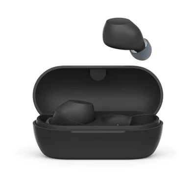 Abbildung von Sony WF C710NSA Truly Wireless Noise Cancelling Earbuds, leichte Kopfhörer, Touch Bedienung, Multipoint Verbindung, IPX4, bis zu 40 HR Akku, Quick Charge, iOS &amp; Android Schwarz