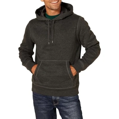 Abbildung von Amazon Essentials Herren Pullover Sweatshirt Mit Kapuze, In Groß Und Schwer Erhältlich, Dunkelgrau Meliert, 3XL Große Größen