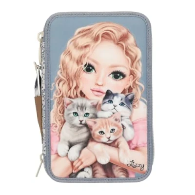 Abbildung von TOPModel 3 Fach Federtasche CAT Love Geschenke für Mädchen