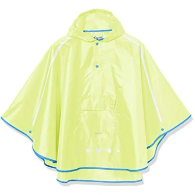 Abbildung von Playshoes Unisex Kinder Regen poncho Faltbar Regenjacke Regenmantel Regenbekleidung, Neongelb, L EU