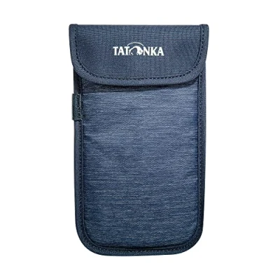 Abbildung von Handyhülle Tatonka Smartphone Case XXL (16,5x8,5cm) Rundum gepolsterte Schutzhülle fürs Handy mit Klettverschluss Deckel Innenmaße: 16,5 x 8,5 cm (navy)