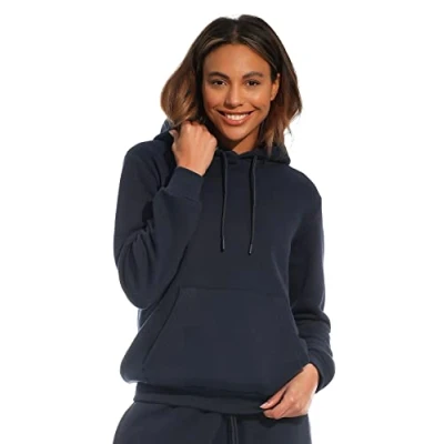 Abbildung von Light &amp; Shade LSLSWT005 Super Soft Touch Loungewear Kapuzen Sweatshirt Oberteil für Damen, Marine, L