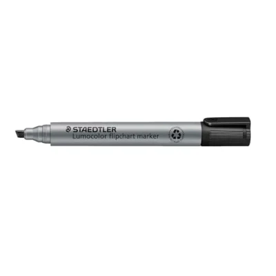 Abbildung von STAEDTLER 356 B 9 Lumocolor Flipchartmarker Keilspitze, 2 oder 5 mm, 10 Stück, schwarz