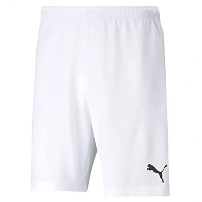 Abbildung von puma Herren Teamrise Shorts, White Black, S EU