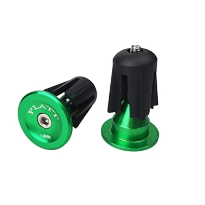 Abbildung von PLATT Fahrrad Lenkerstopfen Aluminium Lenker Endkappen Bar End Plugs für Fahrrad,MTB, Rennrad (1 Paar,Gr¨¹n)