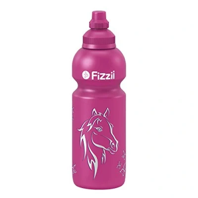 Abbildung von Fizzii Trinkflasche 600ml pink, Pferd
