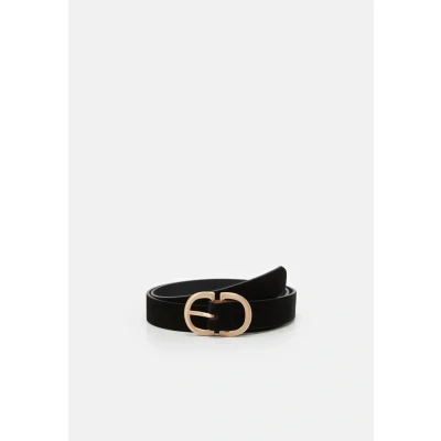 Abbildung von PIECES Damen Pcjuva Suede Jeans Belt Noos G rtel, Black/Detail:w Brushed Gold Buckle, 75 EU