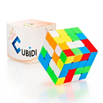 Abbildung von CUBIDI® Zauberwürfel 4x4 Typ Sydney ohne Sticker Speedcube 4x4x4 mit optimierten Eigenschaften für Speed Cubing Magic Cube Fortgeschrittene
