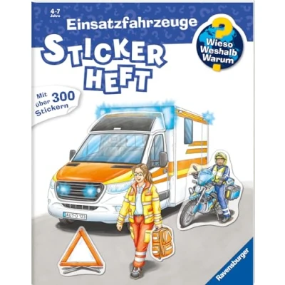 Abbildung von Wieso? Weshalb? Warum? Stickerheft: Einsatzfahrzeuge