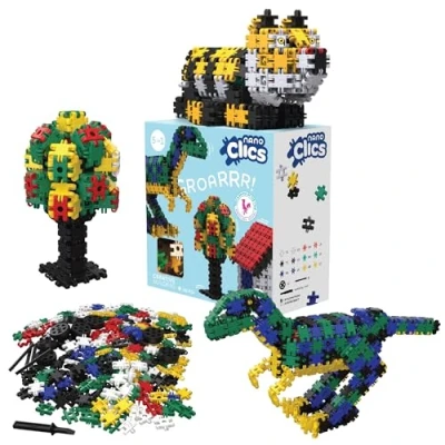 Abbildung von Nano Clics Creative Builders 500, Konstruktionsspielzeug für Kinder ab 8 Jahren, kreatives Lernspielzeug im 500 teiligen Set, Bausteine Mädchen und Jungen, Montessori STEM,dauerhaftes Spielzeug