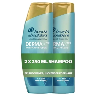Abbildung von Head &amp; Shoulders DERMAXPRO Beruhigend Set mit Anti Schuppen Shampoo Kopfthautmaske (2x 250 ml), Aktiver Aloe, gegen juckende und trockene Kopfhaut