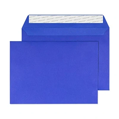 Abbildung von Creative Colour 45343 Farbige Briefumschläge Haftklebung Sieges Blau C5 162 x 229 mm 120g/m² 25 Stück