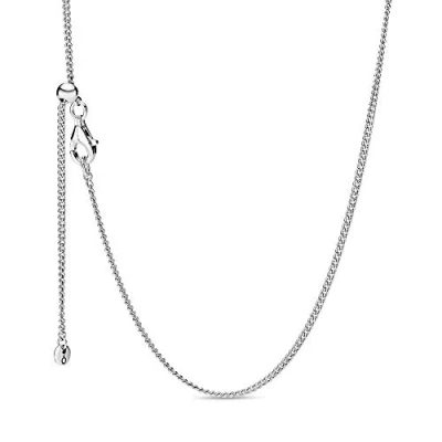 Abbildung von Pandora CURB Halskette, Damen, Größe: 60, Sterling silver