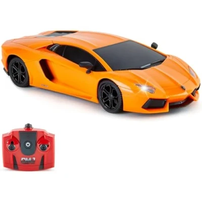Abbildung von CMJ RC CARS Lamborghini Aventador LP700 4 Offiziell Lizenziertes ferngesteuertes Auto im Maßstab 1:24 mit funktionierenden Lichtern 2.4Ghz