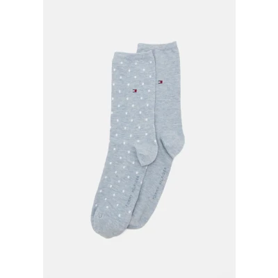 Abbildung von Tommy Hilfiger Women SOCK DOT 2 PACK Socken, Damen, Größe: 39 42, Light blue melange