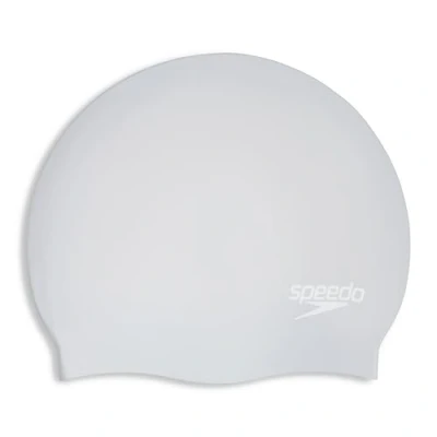 Abbildung von Speedo Unisex Long Hair Swimming Cap Swim Snag Free Easy On, Silver, One Size