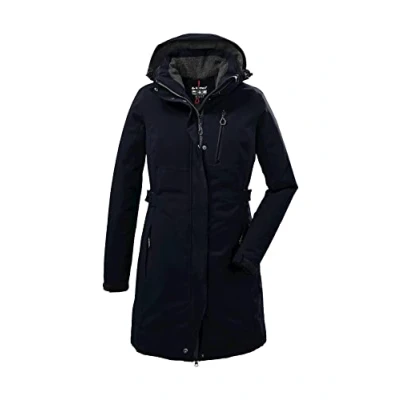 Abbildung von Killtec Damen Parka Funktionsparka mit abzippbarer Kapuze KOW 165 WMN PRK wasserdicht, Winddicht, atmungsaktiv 00814 dunkelnavy 38