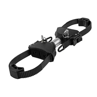 Abbildung von EUFAB 11579 Strap Rahmenhalter beidseitig, abschließbar, 15 cm Länge, Silber, Schwarz