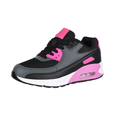 Abbildung von Elara Damen Herren Sneaker Sport Laufschuhe Turnschuhe Chunkyrayan G03 Black/Rost 39