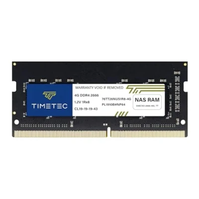 Abbildung von Timetec DDR4 2666 4 GB Ersatz für Synology D4NESO 4G Non ECC Unbuffered SODIMM (kompatibel RS820RP+, RS820+, DS920+, DS720+, DS420+, DS220+, DS2419+, DS2419+II, DS1819+, DVA3219, DS1618+)