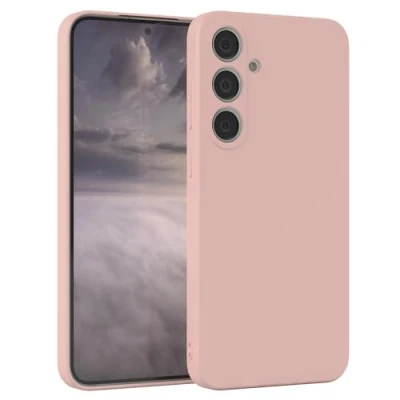 Abbildung von EAZY Case Silikonhülle für Samsung Galaxy S24 Plus Hülle Silikon Altrosa weich stoßfeste Handyhülle Schutzhülle mit Kameraschutz Dünn Premium Schutz Cover Bumper Pastell Rosa