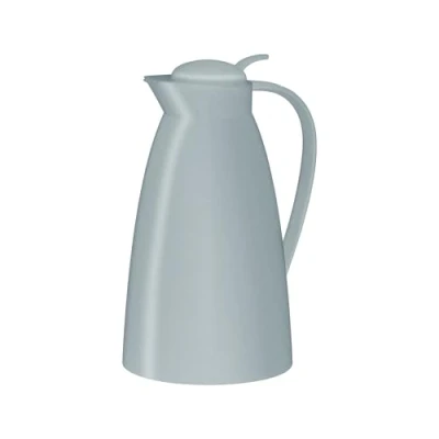 Abbildung von alfi ECO 1,0l, quarry, Isolierkanne mit hygienischem Hartglaseinsatz aus Kunststoff, Drehverschluss bequemer Drucktaste, Ausgießen einer Hand, ideal als Kaffeekanne, Teekanne, BPA frei