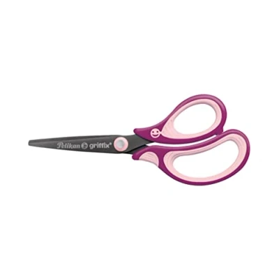 Abbildung von Pelikan 820585 griffix Schulschere spitz, für Rechtshänder, SweetBerry, 1 Stück