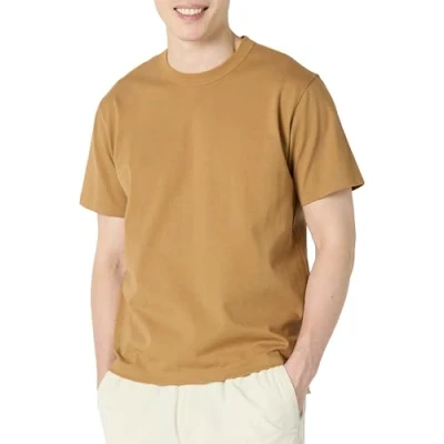 Abbildung von Amazon Essentials Herren T Shirt Aus Schwerer Baumwolle Mit Lockerer Passform, Dunkelbronze, S