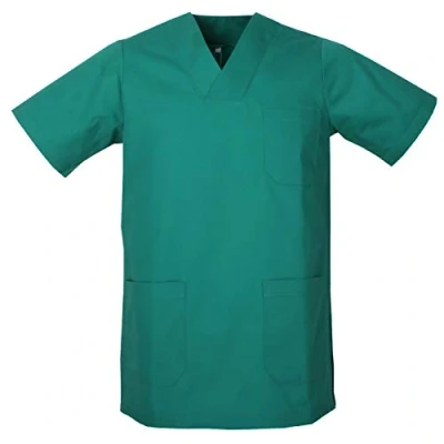Abbildung von MISEMIYA Medizinische Uniformen Unisex Top Krankenschwester Krankenhaus Berufskleidung Small, Grün
