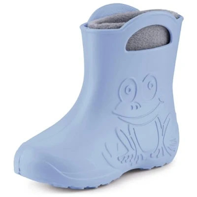 Abbildung von Ladeheid EVA Kinder Jungen Mädchen Gummistiefel Regenschuhe gefüttert LA CA 03 (Hellblau, 28/29 EU)