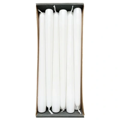 Abbildung von Nordring 12 Stück Spitzkerzen 2,3 cm x 25 hoch weiss
