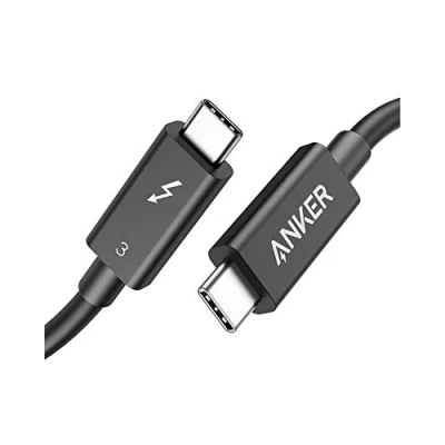 Abbildung von Anker Thunderbolt 3 Ladekabel 70cm lang, unterstützt 100W Leistung / 40Gbps Datentransfer, USB C auf Kabel, für iPhone 16/15, Typ MacBooks, Dell, iPad Pro/Air, Pixel, Hubs, Docks und mehr