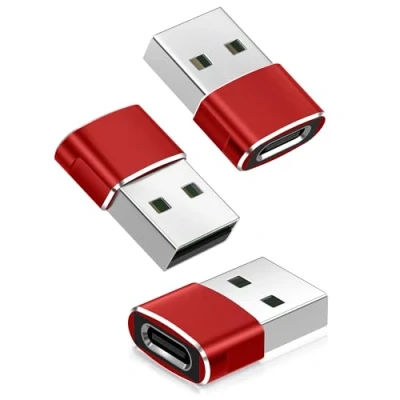 Abbildung von Basesailor USB auf C Adapter 3Pack,USB Buchse Stecker,Typ A Ladekabel für iPhone 16 15 14 13 Mini Pro Max,Airpods iPad 8 Air 4,Samsung Galaxy Note 20 S20 FE Plus,S21 Ultra