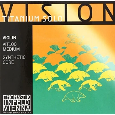Abbildung von Thomastik Saiten für Violine Vision Titanium Solo Synthetic Core Satz 4/4 Mittel