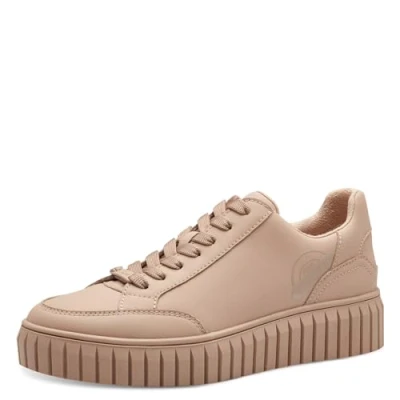 Abbildung von s.Oliver Damen Sneaker flach Low Top Vegan, Beige (Powder), 39 EU
