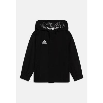 Abbildung von adidas Performance Entrada ALL Weather Unisex Regenjacke / wasserabweisende Jacke für Kinder, Größe: 128, Black