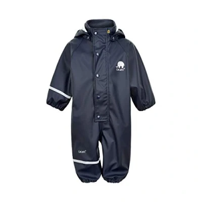 Abbildung von Celavi Unisex Basic PU rain Suit Regenjacke, Dark Navy, 80